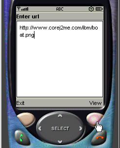 Screenshot of a textbox displaying a URL prompt